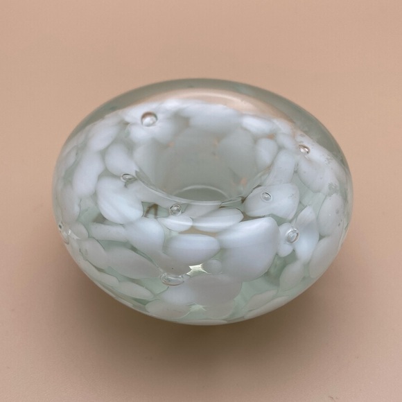 Jan Benda - Krystyna Glass Taper Candle Holder signed Set of 2 - Picture 3 of 13